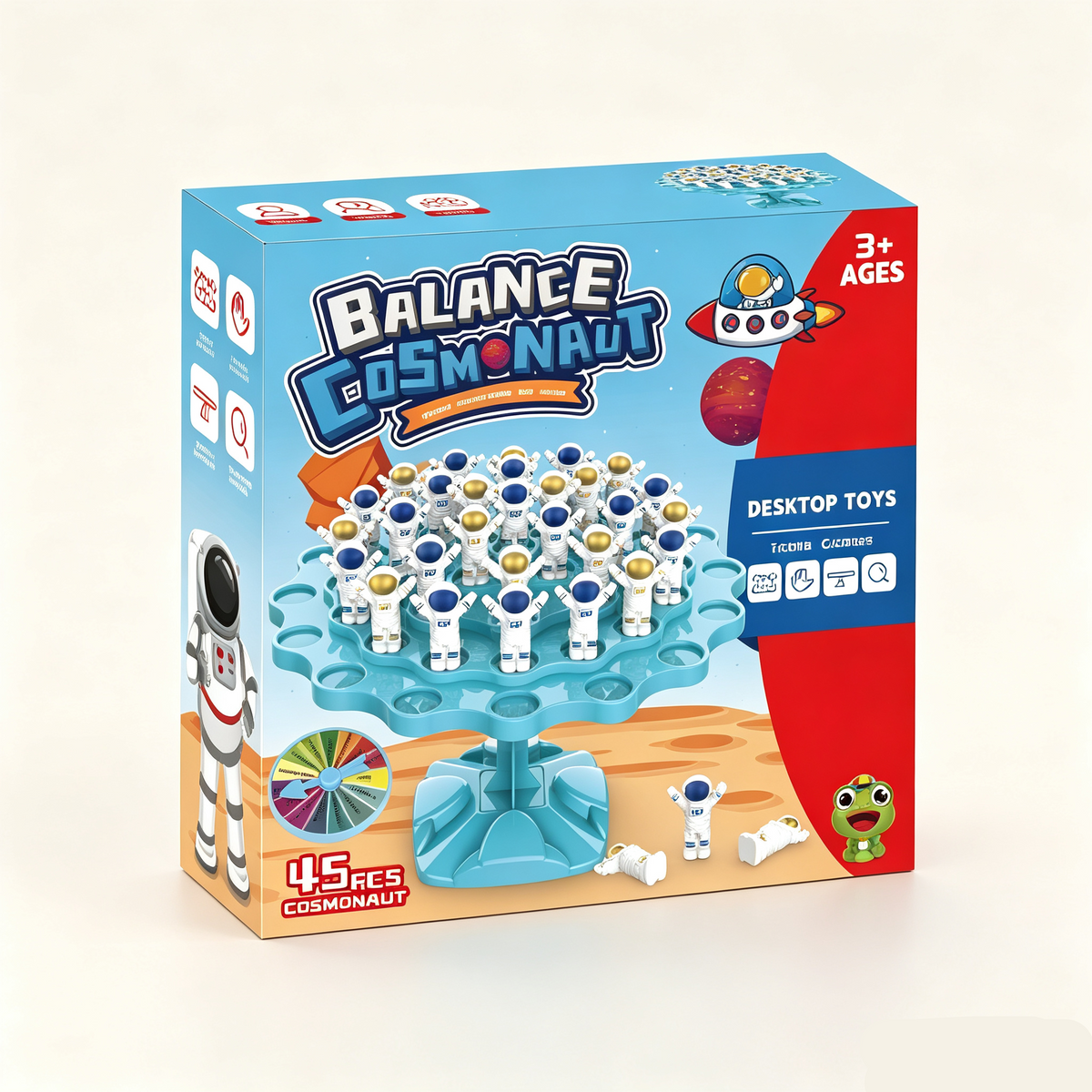 Astronaut Balance Tree Game for Kids – Space-Themed Logic & Fine Motor Tabletop Challenge
