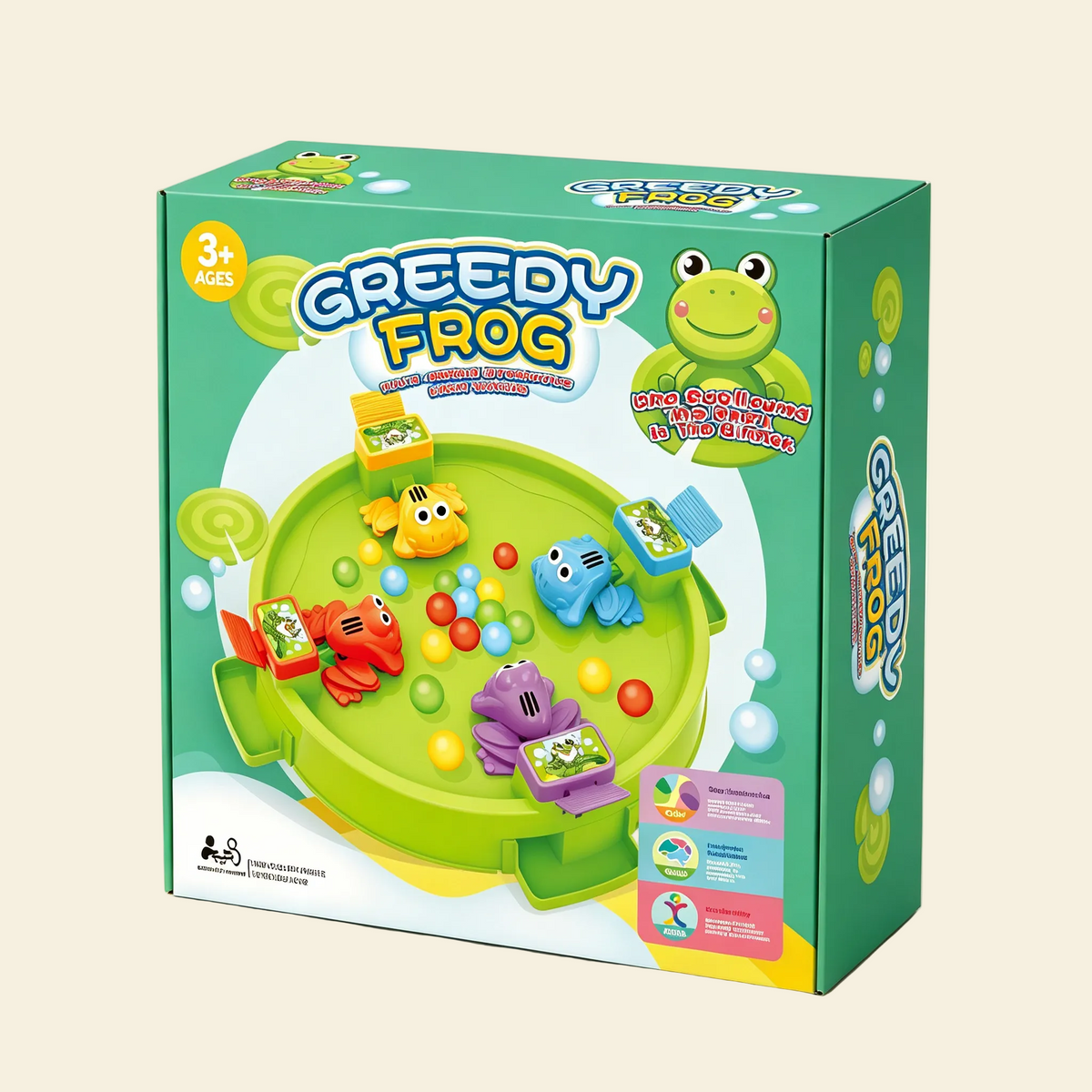 Hungry Frog Feeding Game for Kids – 2 or 4 Player Family Tabletop Challenge Toy