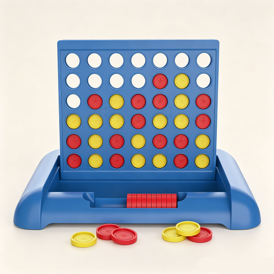 Connect Four Strategy Board Game for Kids – 2 Player 4-in-a-Row Logic Thinking Family Game
