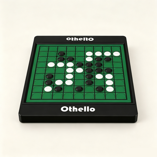 Portable Reversi Board Game – 2 Player Classic Strategy Game for Kids, Family & Travel