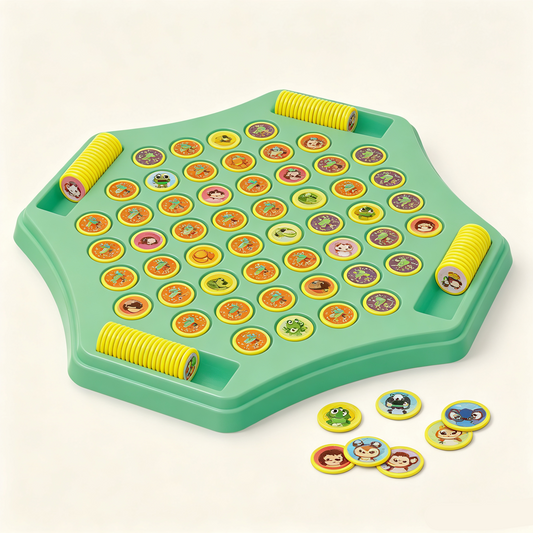 Pair Matching Memory Game for Kids – Animal & Fruit Logic Training Family Board Game