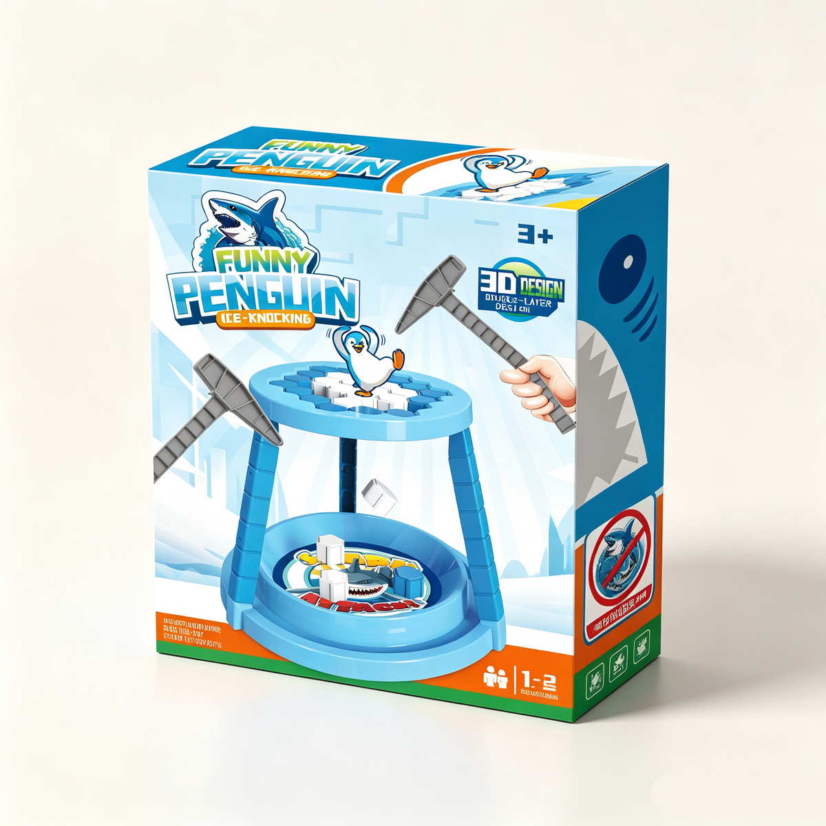 Penguin Ice Knocking Game for Kids – Save the Penguin Hammer Challenge Family Board Game