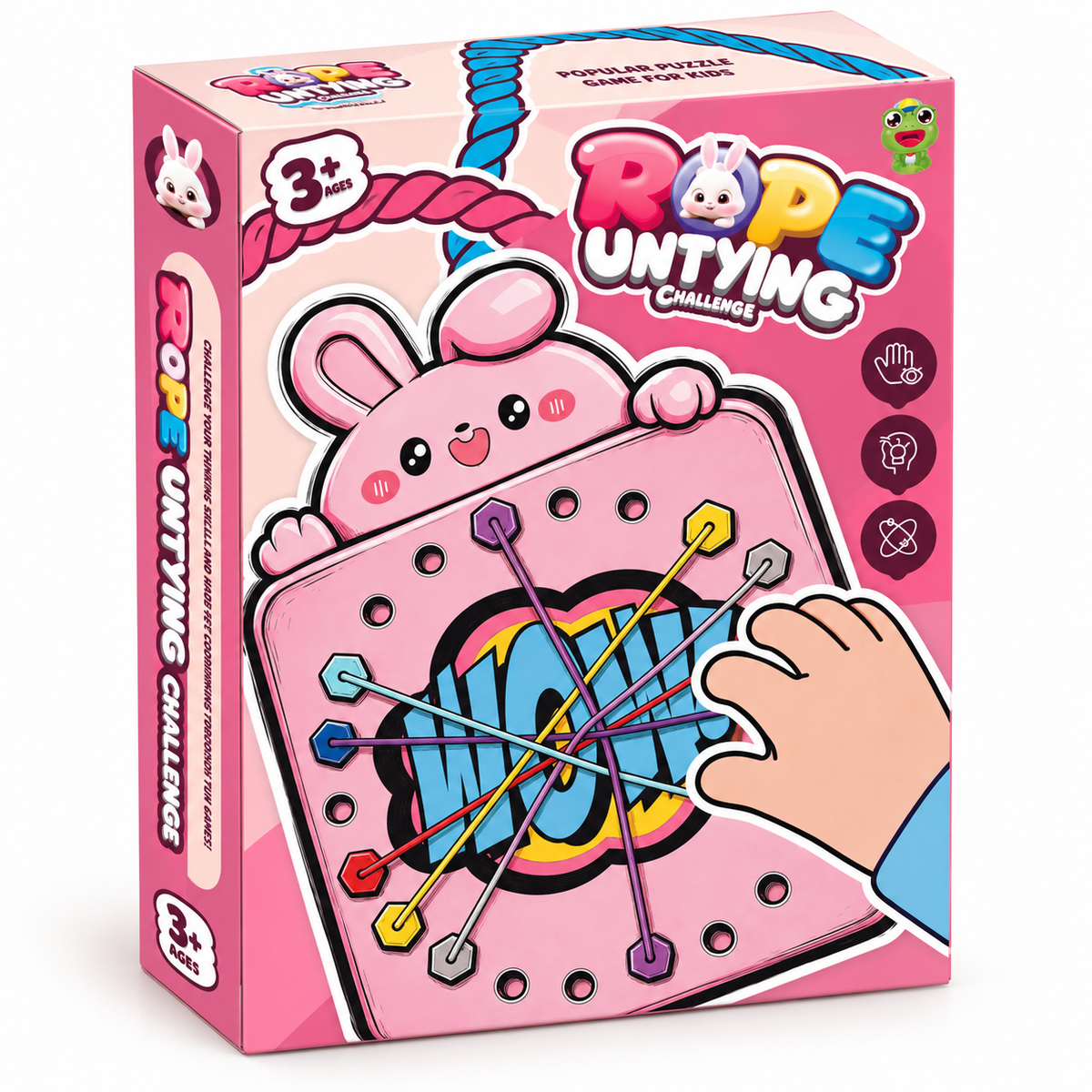 Rope Untying Puzzle Game for Kids – Logic Challenge & Fine Motor Skill Interactive Toy