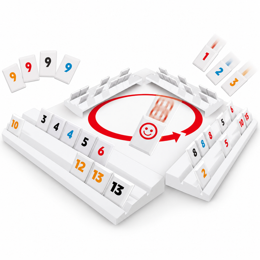 Number Tile Strategy Game for Kids & Families – Logic Thinking Rummy-Style Tabletop Game