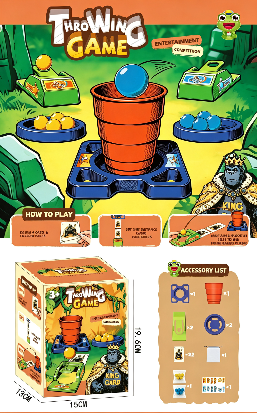 Kids Ball Toss Challenge Game – Hand-Eye Coordination & Parent-Child Interactive Tabletop Toy