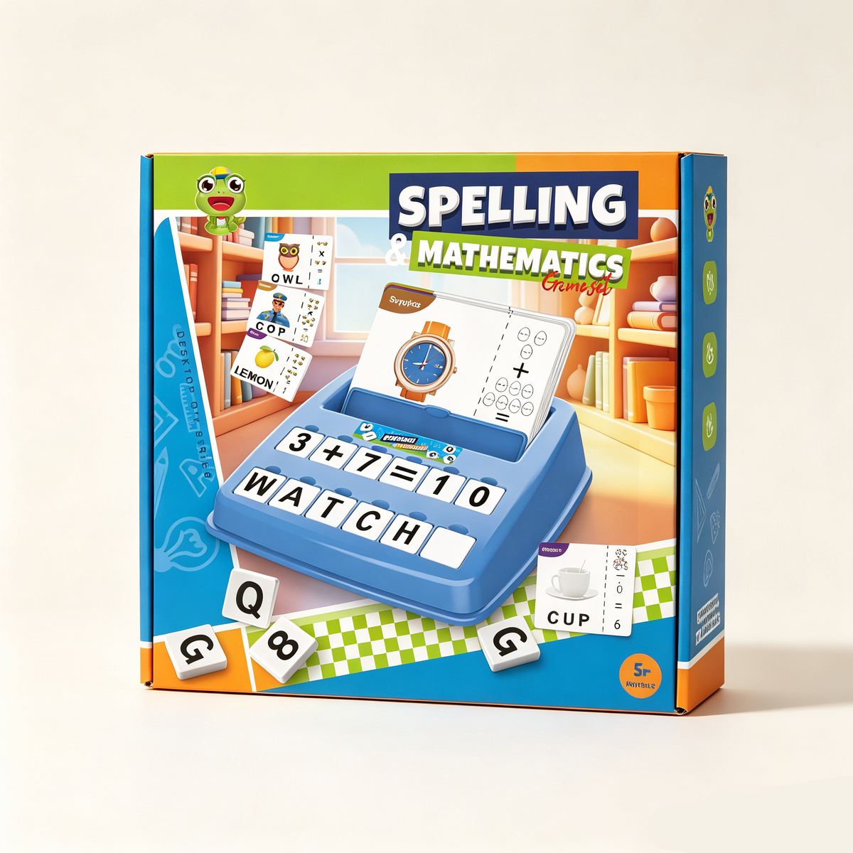 Kids Spelling & Math Learning Game – Alphabet, Number & Early Education Tabletop Toy