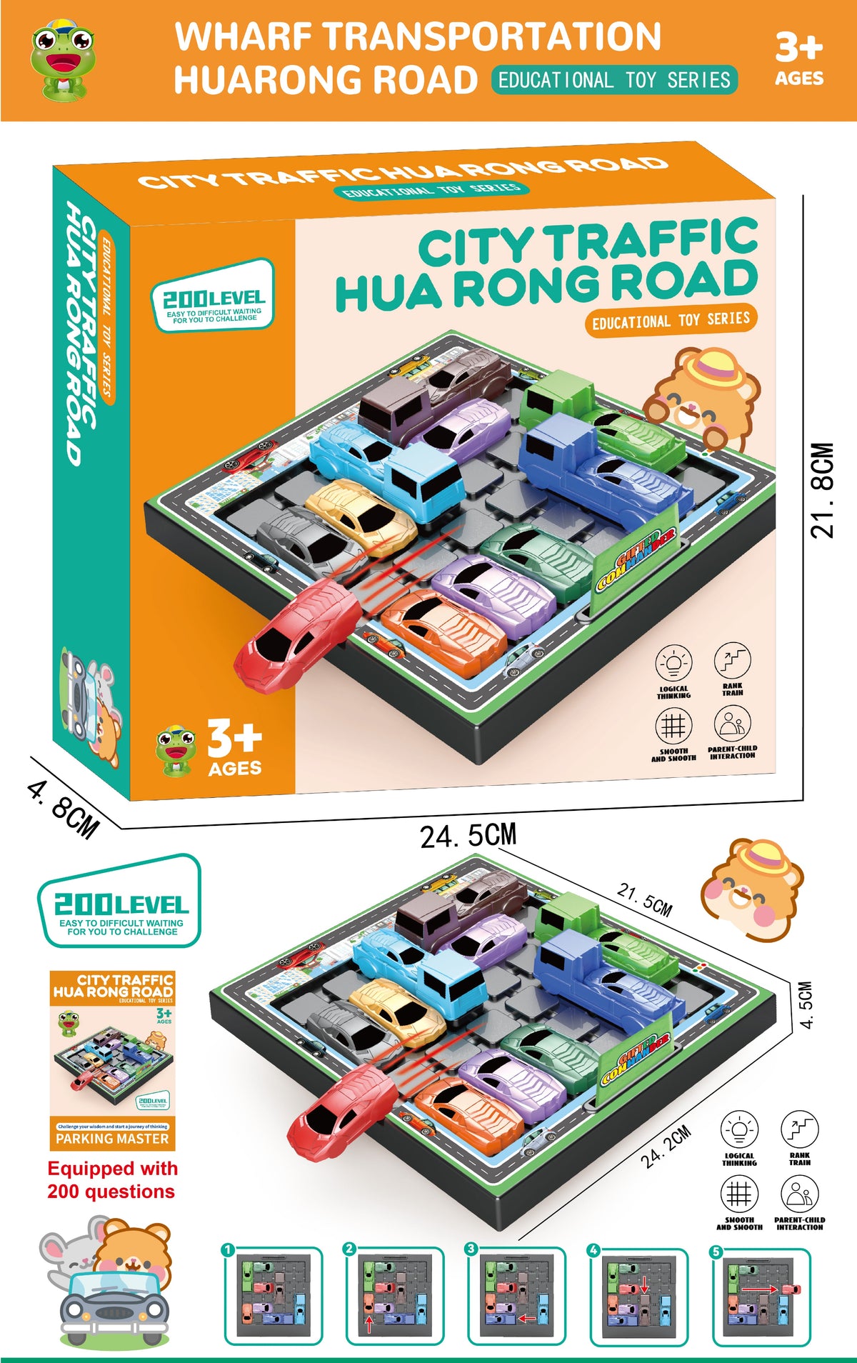 Traffic Jam Parking Puzzle Game for Kids – 200-Level Sliding Vehicle Logic Challenge