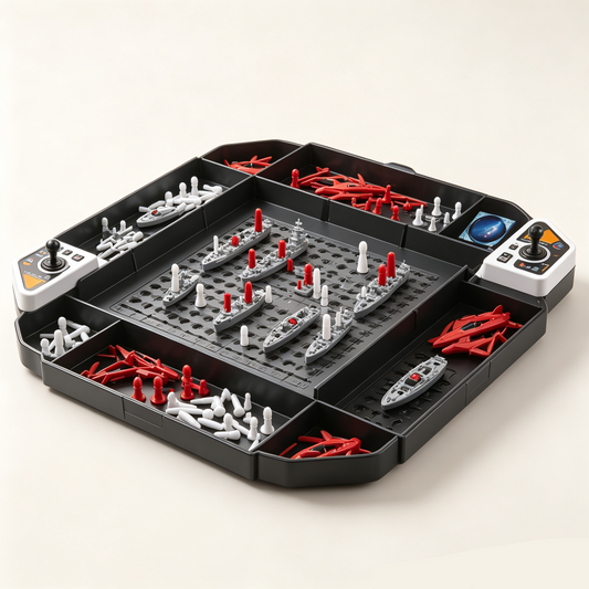 Battleship Strategy Board Game for Kids – 2 Player Naval Battle Logic & Family Game