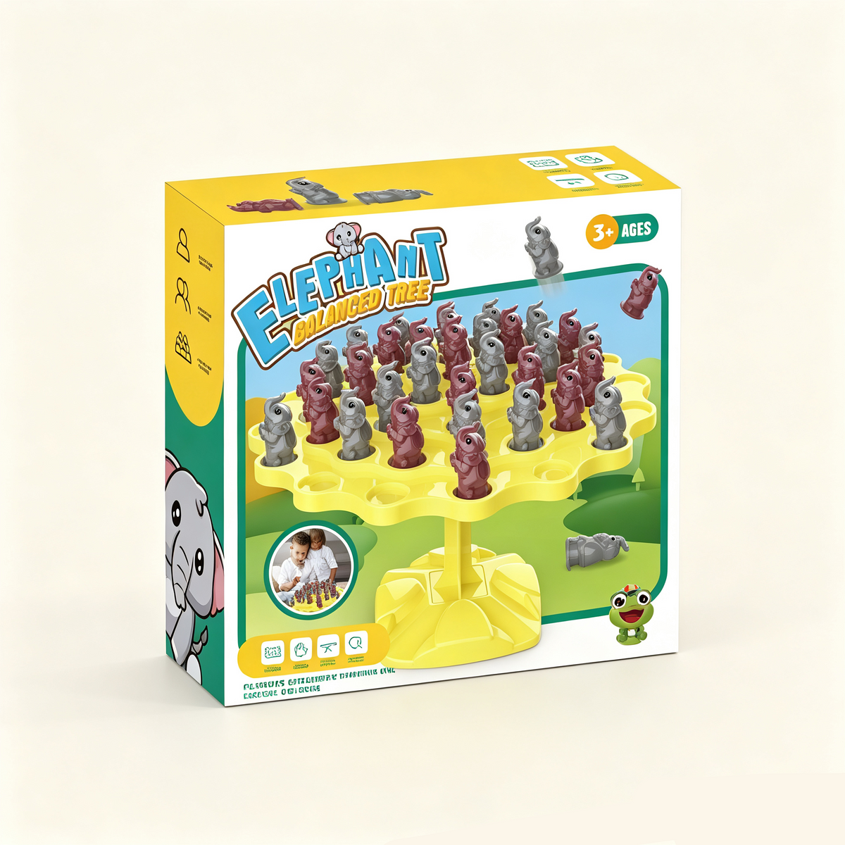 Elephant Balance Tree Game for Kids – Fine Motor & Logic Tabletop Challenge Toy
