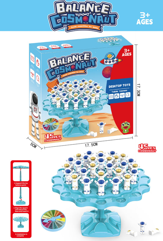 Astronaut Balance Tree Game for Kids – Space-Themed Logic & Fine Motor Tabletop Challenge
