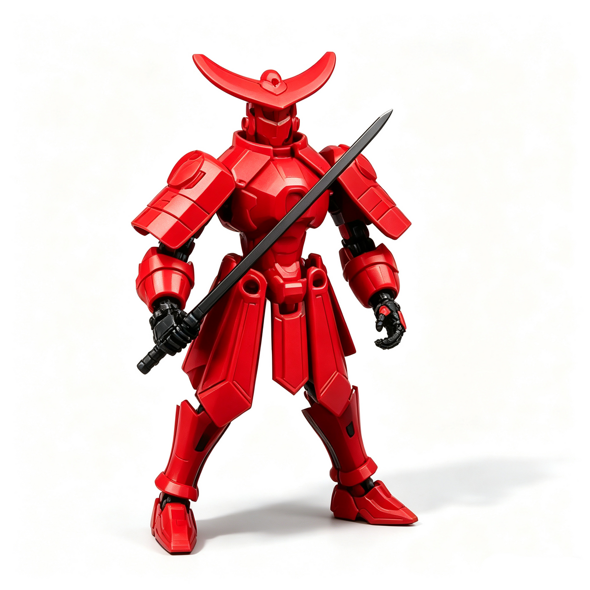 Multi-Joint Movable Mohist Armor Warrior DIY Assembly Figure, Posable Mecha Puzzle Model Kit, Collectible Action Toy Gift for Boys