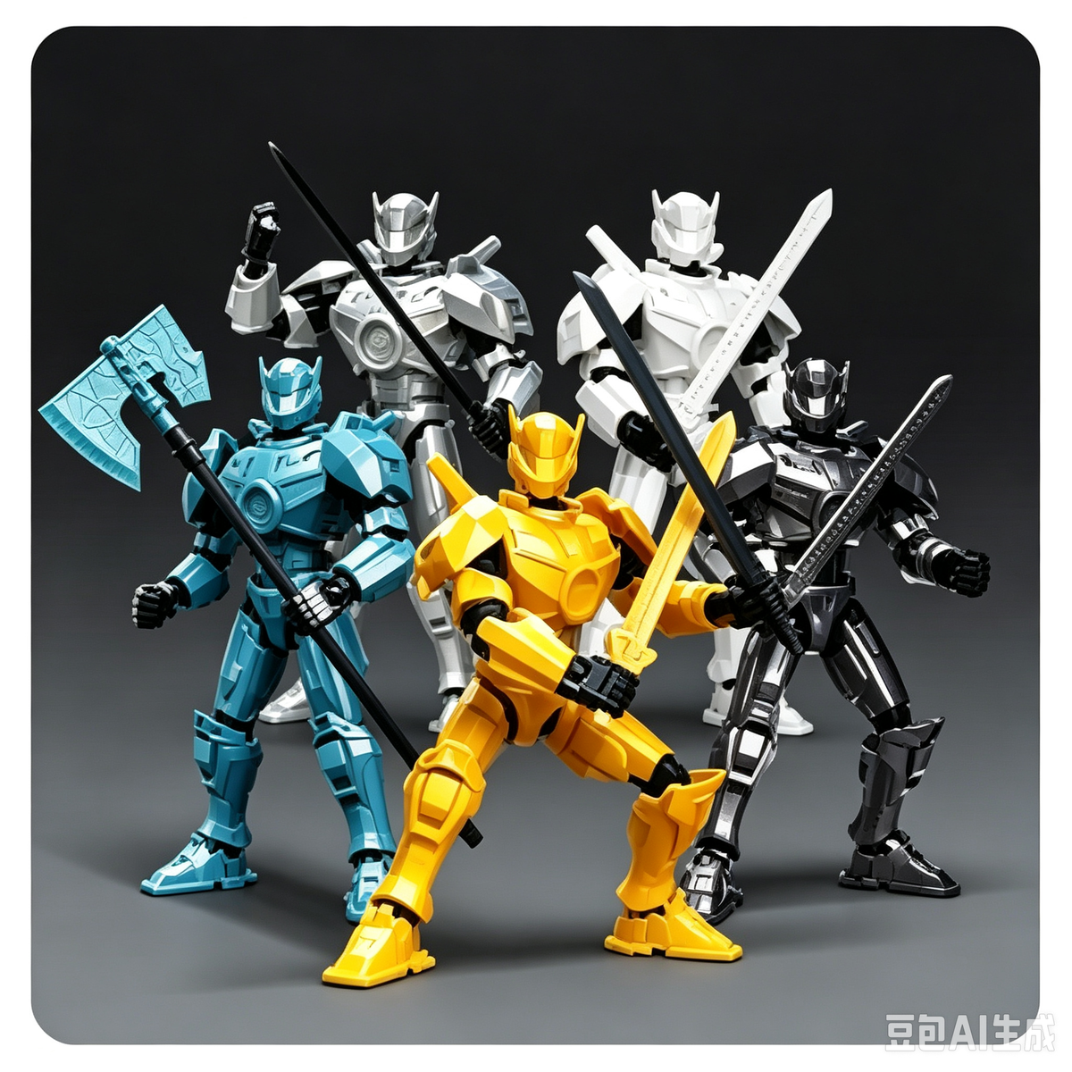 Swift Ranger Multi-Joint Movable Assembly Mecha Figure, DIY Puzzle Model Kit, Posable Deformable Robot Action Figure, Collectible Toy Gift for Boys