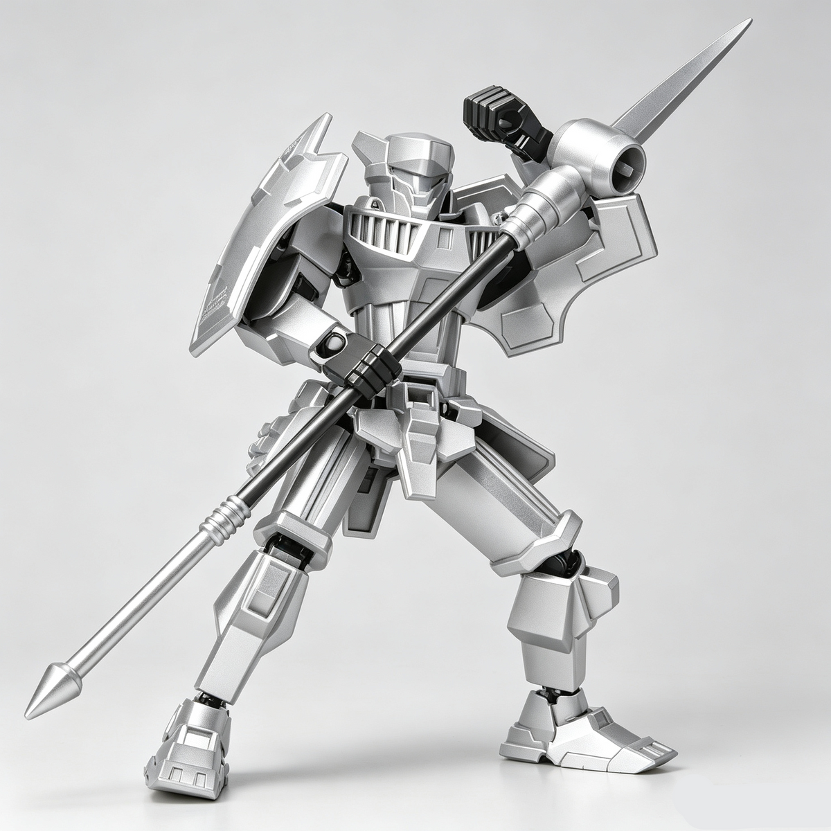 Justice Shield, Blade Guardian, Scythe Messenger, Doom Pioneer | Multi-Joint Posable Assembly Mecha Figure, DIY Puzzle Action Model, Collectible Toy Gift for Kids