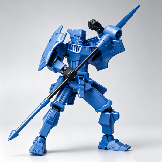 Justice Shield, Blade Guardian, Scythe Messenger, Doom Pioneer | Multi-Joint Posable Assembly Mecha Figure, DIY Puzzle Action Model, Collectible Toy Gift for Kids