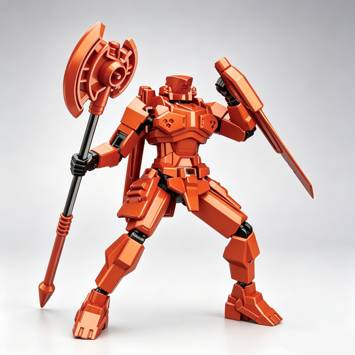 Justice Shield, Blade Guardian, Scythe Messenger, Doom Pioneer | Multi-Joint Posable Assembly Mecha Figure, DIY Puzzle Action Model, Collectible Toy Gift for Kids