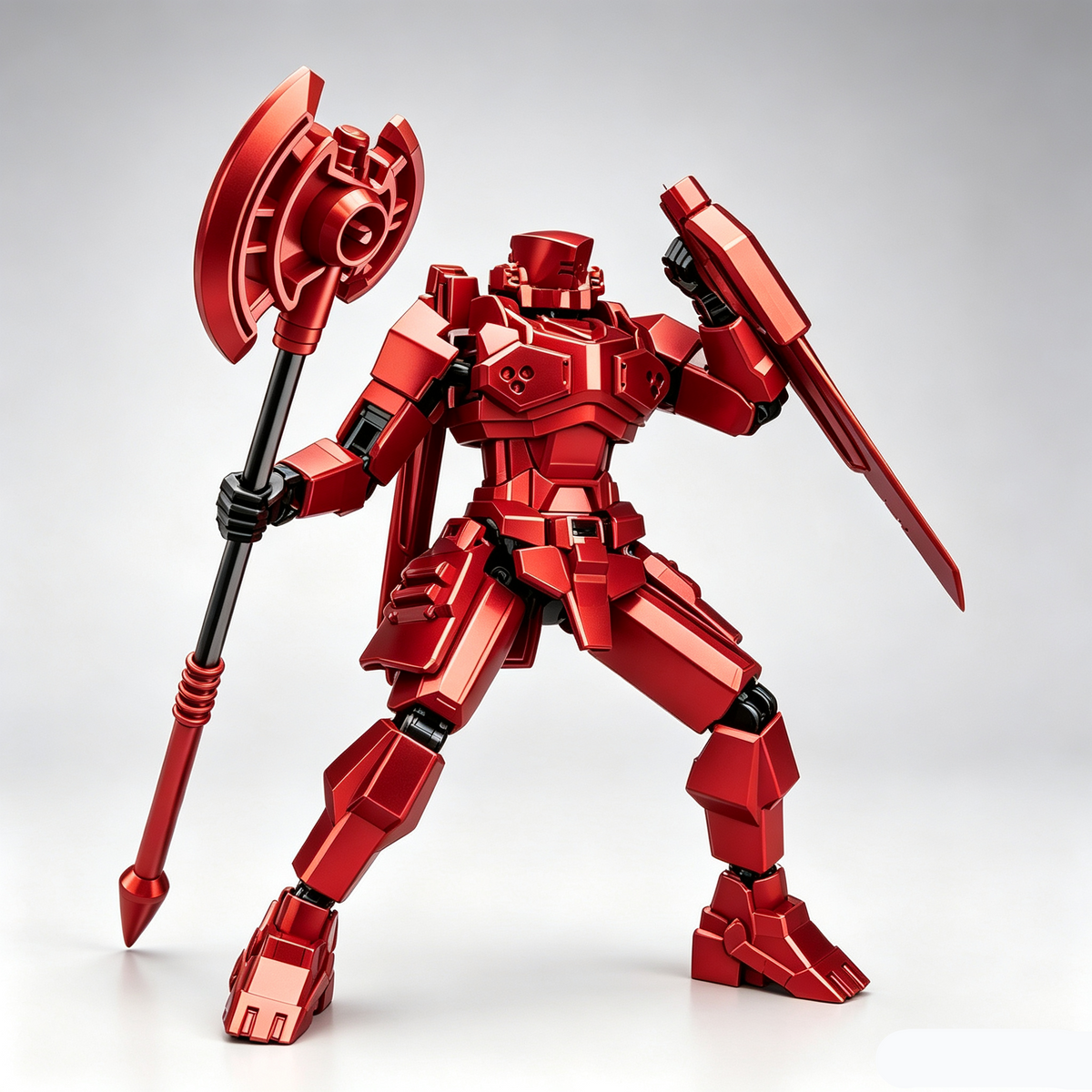 Justice Shield, Blade Guardian, Scythe Messenger, Doom Pioneer | Multi-Joint Posable Assembly Mecha Figure, DIY Puzzle Action Model, Collectible Toy Gift for Kids