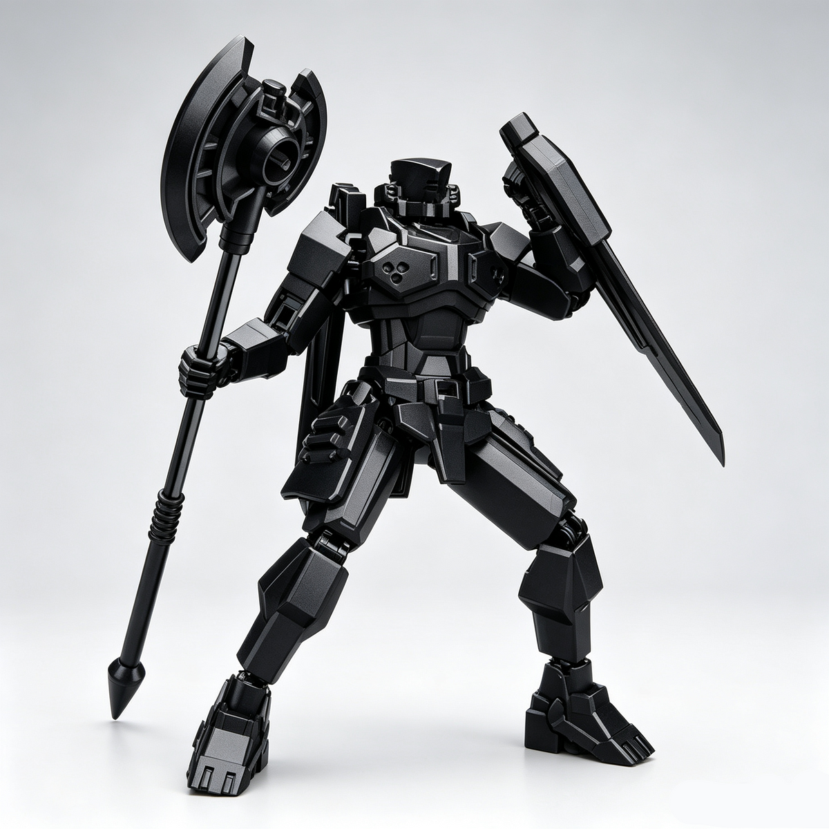 Justice Shield, Blade Guardian, Scythe Messenger, Doom Pioneer | Multi-Joint Posable Assembly Mecha Figure, DIY Puzzle Action Model, Collectible Toy Gift for Kids