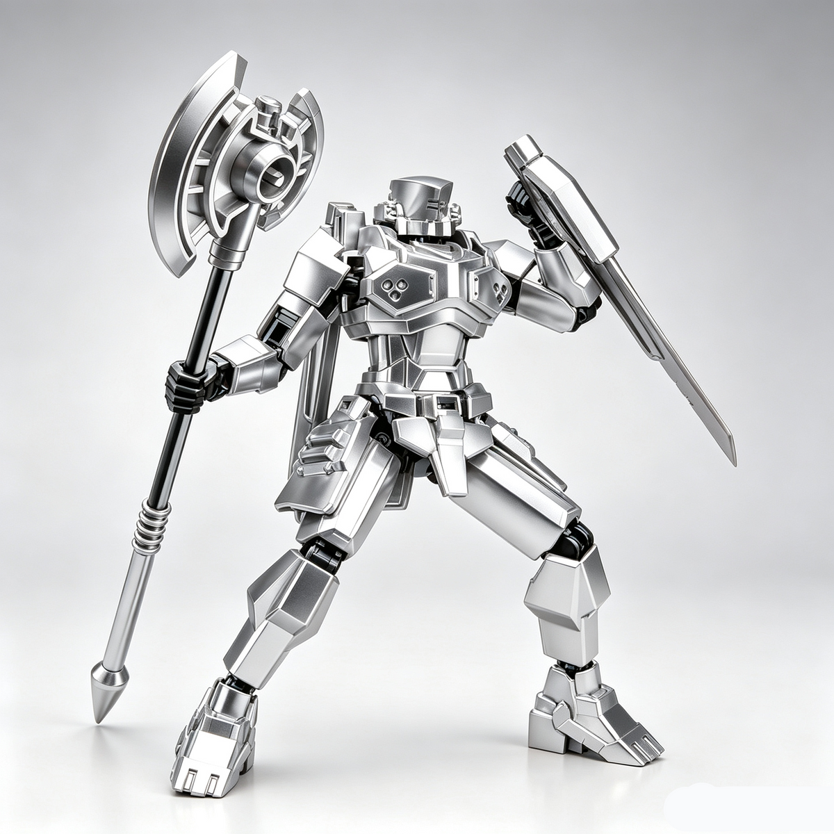 Justice Shield, Blade Guardian, Scythe Messenger, Doom Pioneer | Multi-Joint Posable Assembly Mecha Figure, DIY Puzzle Action Model, Collectible Toy Gift for Kids
