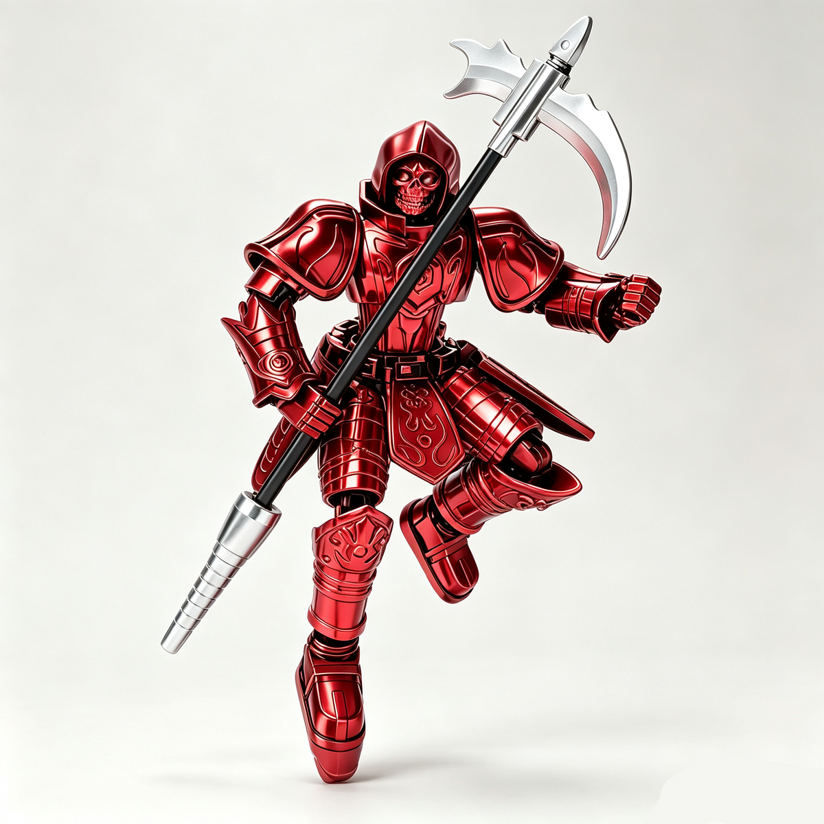 Justice Shield, Blade Guardian, Scythe Messenger, Doom Pioneer | Multi-Joint Posable Assembly Mecha Figure, DIY Puzzle Action Model, Collectible Toy Gift for Kids