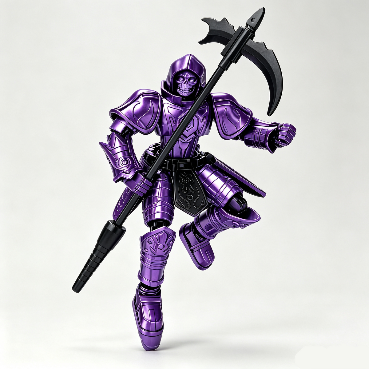 Justice Shield, Blade Guardian, Scythe Messenger, Doom Pioneer | Multi-Joint Posable Assembly Mecha Figure, DIY Puzzle Action Model, Collectible Toy Gift for Kids
