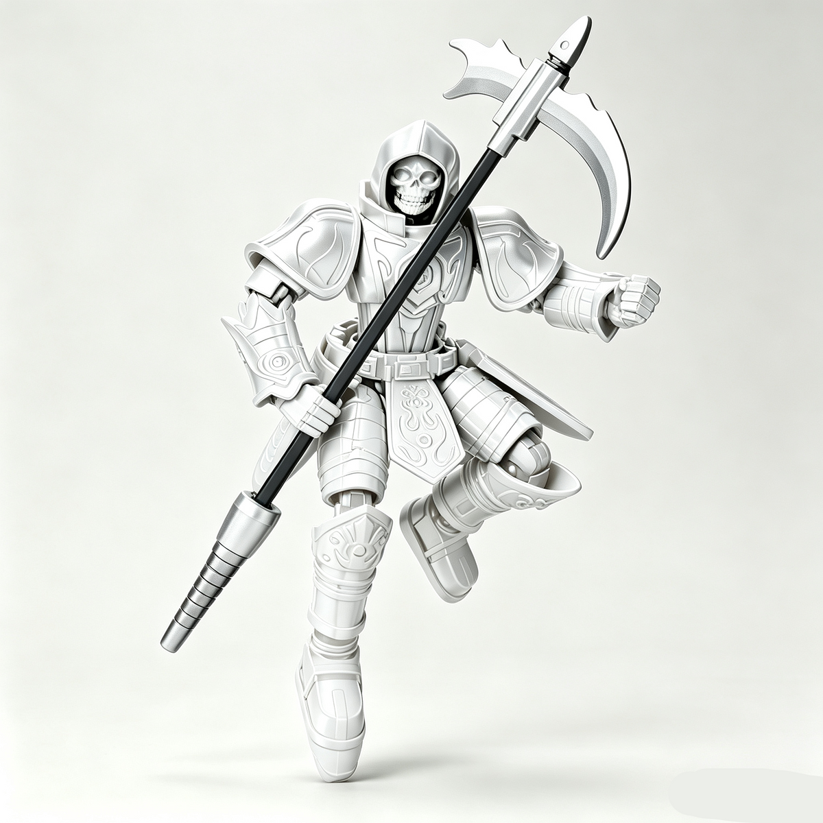 Justice Shield, Blade Guardian, Scythe Messenger, Doom Pioneer | Multi-Joint Posable Assembly Mecha Figure, DIY Puzzle Action Model, Collectible Toy Gift for Kids