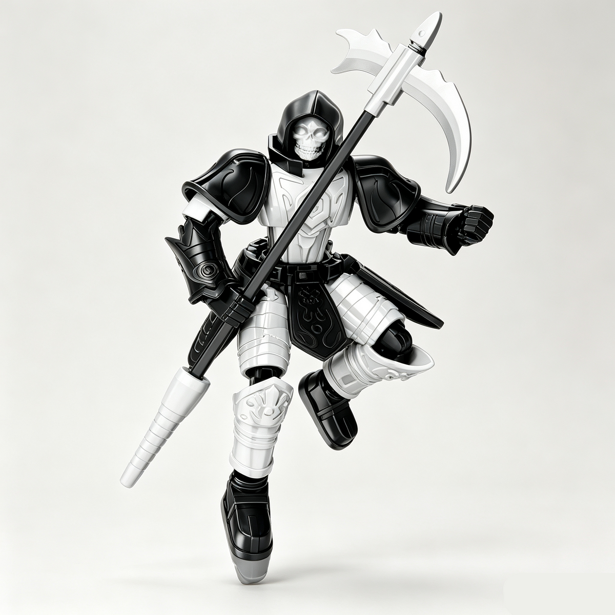 Justice Shield, Blade Guardian, Scythe Messenger, Doom Pioneer | Multi-Joint Posable Assembly Mecha Figure, DIY Puzzle Action Model, Collectible Toy Gift for Kids