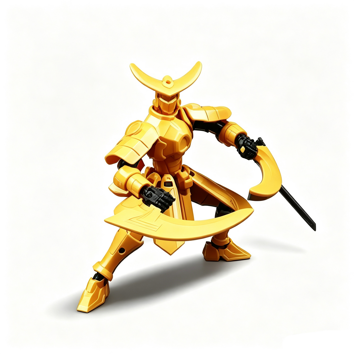 Multi-Joint Movable Mohist Armor Warrior DIY Assembly Figure, Posable Mecha Puzzle Model Kit, Collectible Action Toy Gift for Boys