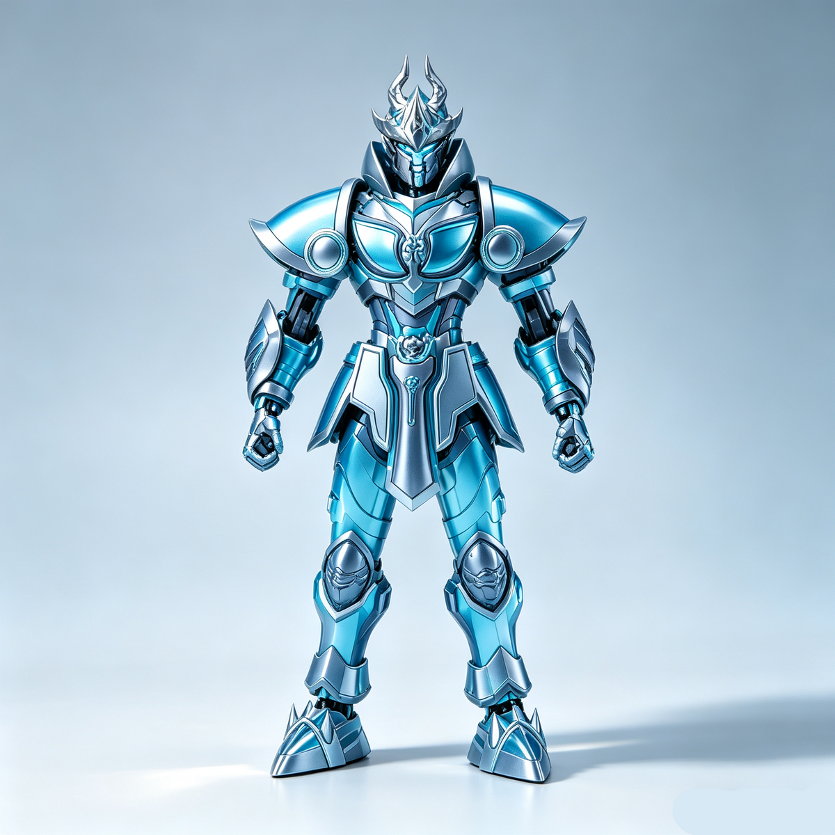Knight Blaze Multi-Joint Movable Assembly Mecha Figure, DIY Puzzle Model Kit, Posable Deformable Robot Action Figure, Collectible Toy Gift for Boys